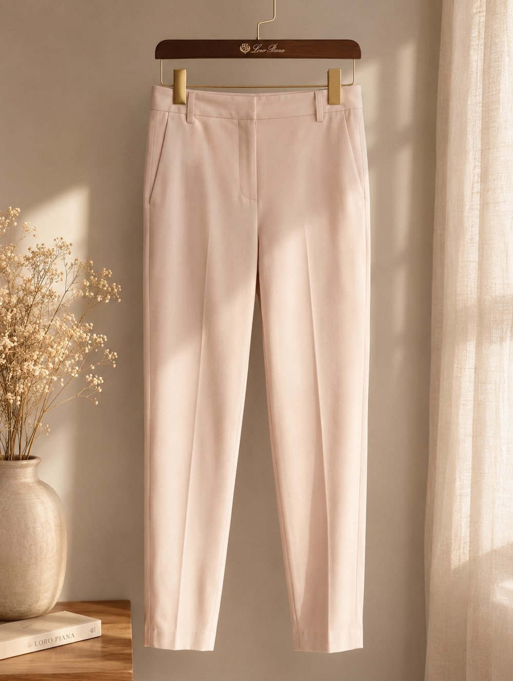 Loro Piana Light Pink Tailored Trousers